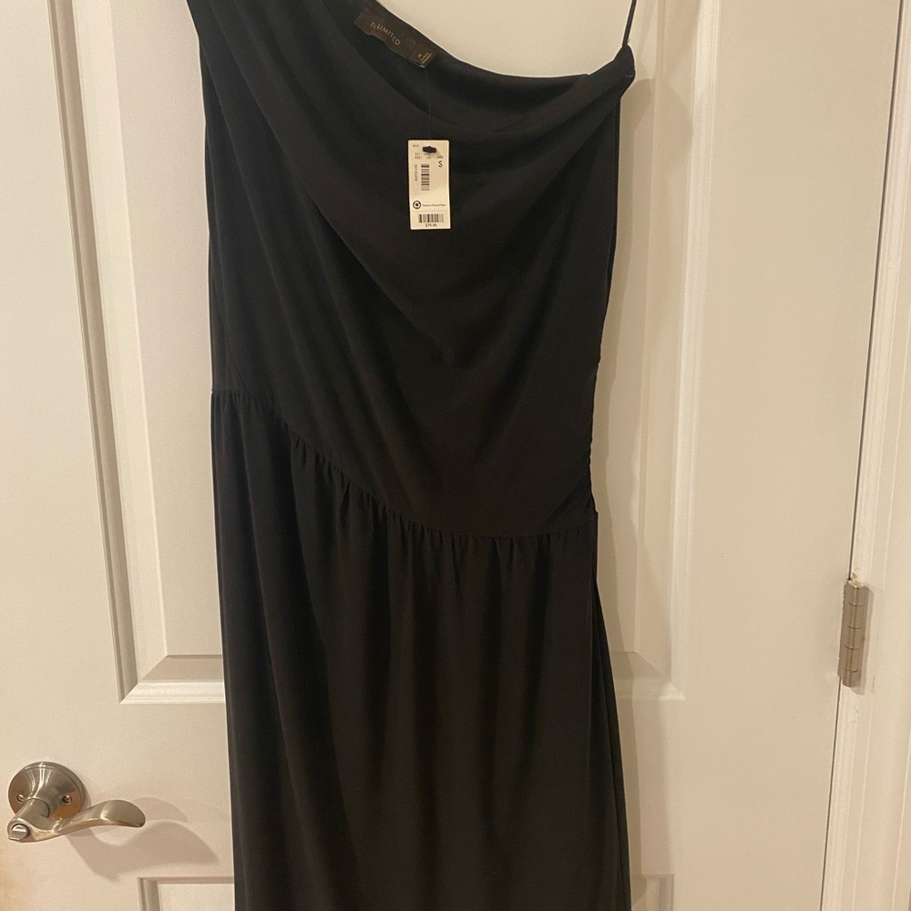 The Limited One Shoulder Black Dress